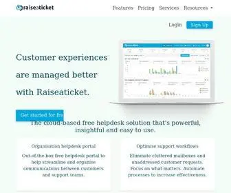 Raiseaticket.com(100% free helpdesk) Screenshot