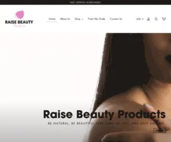 Raisebeauty.net(Raise Beauty Products) Screenshot