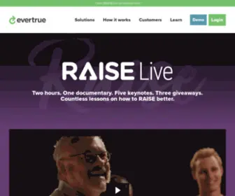 Raisebyevertrue.com(RAISE Live) Screenshot