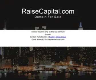 Raisecapital.com(Raise Capital) Screenshot