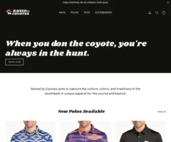 Raisedbycoyotes.com(Raised by Coyotes Golf and Recreational Apparel) Screenshot