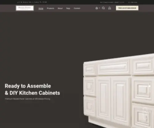 Raisedpanelcabinets.com(Premium Raised Panel Cabinets at Wholesale Pricing) Screenshot