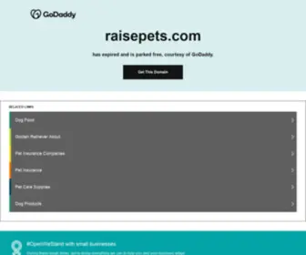 Raisepets.com(Pet Care Advisors) Screenshot