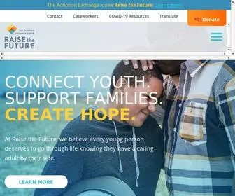 Raisethefuture.org(The Adoption Exchange is now Raise the Future) Screenshot