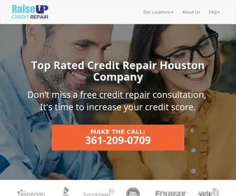 Raiseupcreditrepair.com(Credit Repair Houston) Screenshot