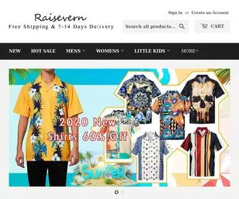 Raisevern.com(Online 3D Printing Hoodies) Screenshot