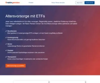 Raisin-Pension.de(Alters­vorsorge mit ETFs) Screenshot