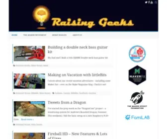 Raisinggeeks.com(These are the stories of our adventures with our 2 sons) Screenshot