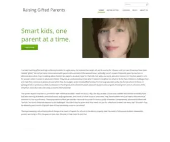 Raisinggiftedparents.com(Raising Gifted Parents) Screenshot