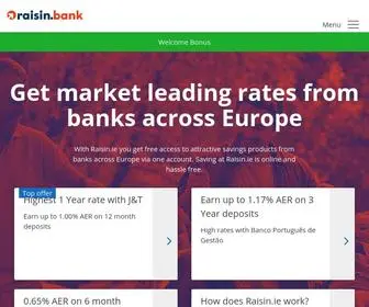 Raisin.ie(Raise Your Interest With Europe's #1 Deposit Marketplace) Screenshot