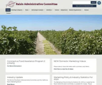 Raisins.org(Raisin Administrative Committee) Screenshot