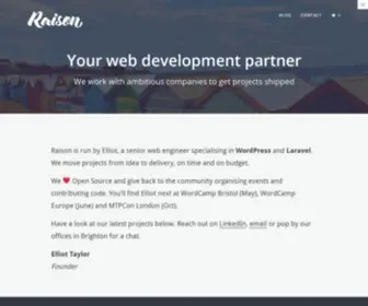 Raison.co(Building Products and how to developer) Screenshot