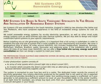 Raisystems.com(Rai Systems Yorkshire) Screenshot