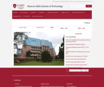 Rait.ac.in(D Y Patil University) Screenshot