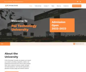 Raitechuniversity.in(RAI Technology University) Screenshot