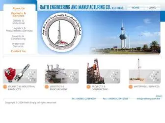 Raitheng.com.kw(Raith Engineering & Manufacturing Co) Screenshot