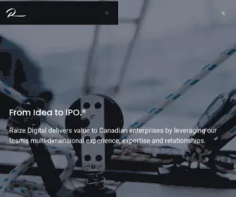 Raize.ca(Responsive Web Design in Vancouver) Screenshot