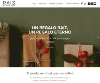 Raizmaderapura.com(Raíz Madera Pura) Screenshot