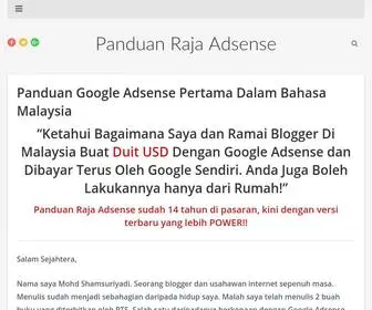 Rajaadsense.com(Panduan Google Adsense Pertama Dalam Bahasa Malaysia) Screenshot