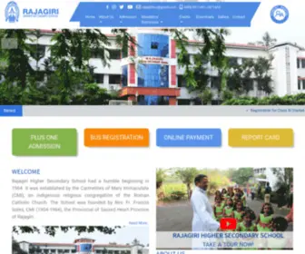 Rajagirihss.ac.in(Rajagiri Higher Secondary School) Screenshot