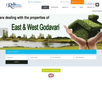 Rajahmundryrealestate.net(Residential & Commercial Properties in Rajahmundry) Screenshot