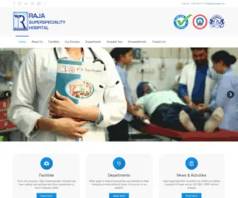 Rajahospital.com(Raja Superspeciality Hospital) Screenshot