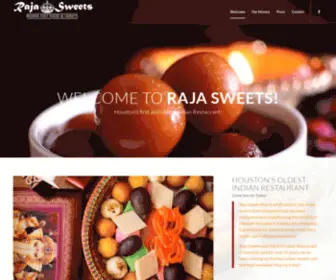 Rajahouston.com(Raja Sweets Houston) Screenshot