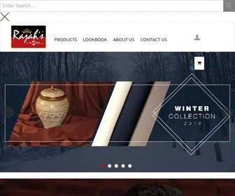 Rajahs.com.pk(Comfortable & Luxury fabrics) Screenshot