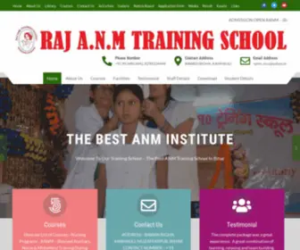 Rajanmtrainingschool.com(Affiliated to Bihar Nurses Registration Council) Screenshot