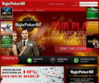 Rajapoker88.com Screenshot