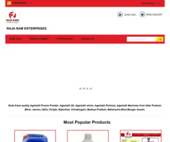 Rajaramenterprises.com(Agarbatti Premix Powder Manufacturer) Screenshot