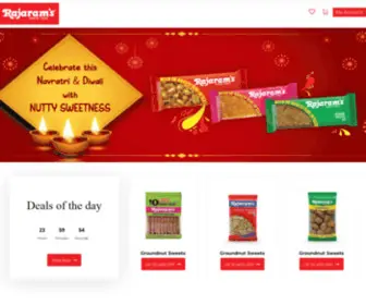 Rajarams.com(Rajaram's Sweets & Snacks) Screenshot