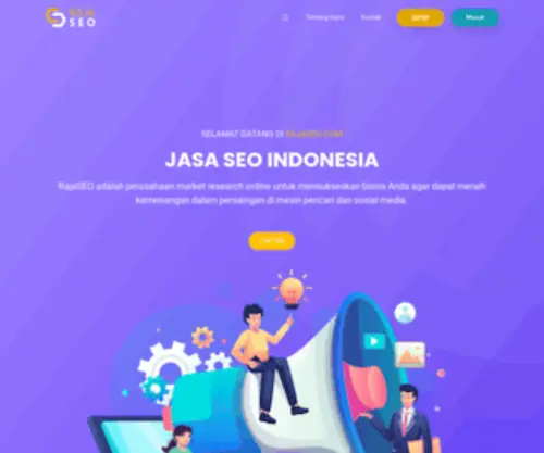 Rajaseo.com(Jasa SEO Indonesia) Screenshot