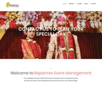 Rajashreeeventsgoa.com(Event Management Company in Goa) Screenshot