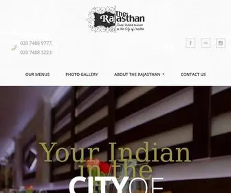 Rajasthan2.co.uk(Indian Restaurant at India street) Screenshot