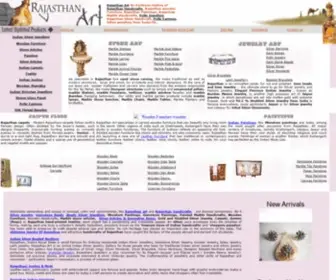 Rajasthanart.com(Rajasthan Art An Exclusive Gallery of Rajasthan Handicrafts) Screenshot