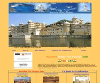 Rajasthanbudgettours.com(Rajasthan Budget Tours) Screenshot