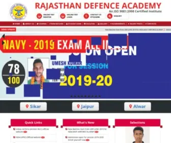 Rajasthandefenceacademy.com(Rajasthan Defence Academy) Screenshot