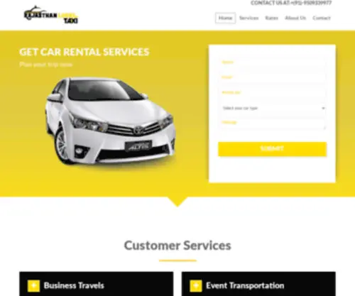 Rajasthanlocaltaxi.com(Rajasthan Local Texi) Screenshot