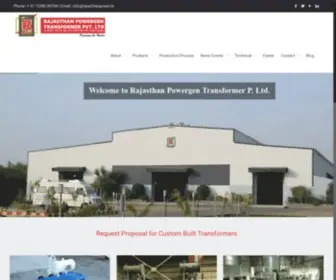 Rajasthanpower.in(Leading Best 10 Transformer Manufacturing Company India And Africa) Screenshot