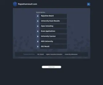 Rajasthanresult.com(Rajasthanresult) Screenshot
