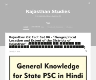Rajasthanstudies.com(Rajasthan Studies) Screenshot