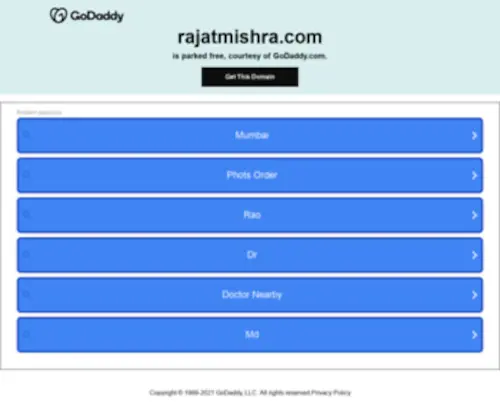 Rajatmishra.com(Rajatmishra) Screenshot