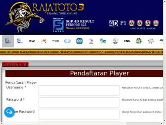 Rajatoto3.win Screenshot