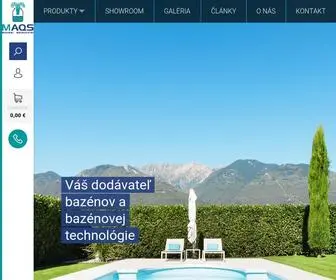 RajBazenov.sk(Profesionál v oblasti bazénov a bazénových technológii) Screenshot