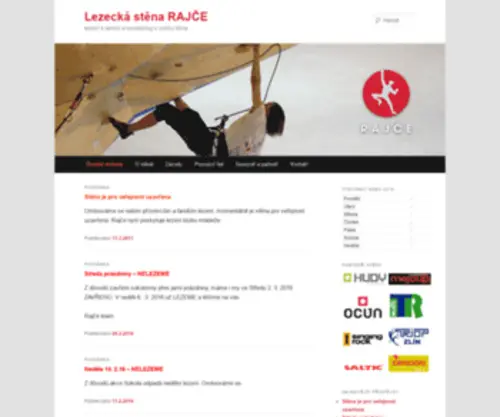 RajCe.cz(Lezecká stěna RAJČE) Screenshot