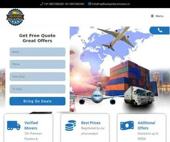 RajDhanipackermovers.com(Rajdhani Packers and Movers in Delhi Call) Screenshot