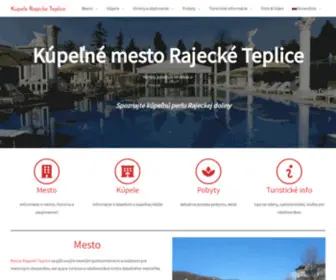 Rajecke-Teplice.net(Rajecké Teplice) Screenshot