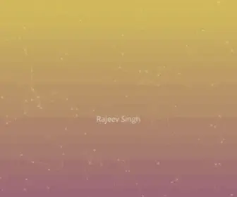 Rajeevrahulsingh.com(Rajeev Singh) Screenshot