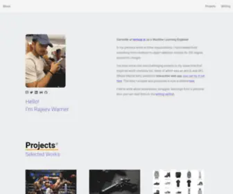 RajeevWarrier.com(Rajeev Warrier) Screenshot